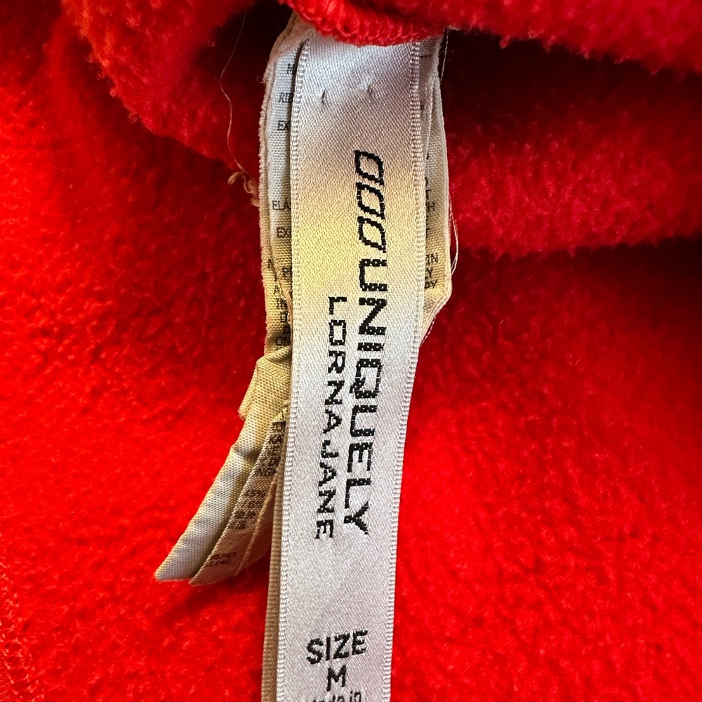 Lorna Jane Red Crop Hoodie Sweatshirt - Picture 6 of 6
